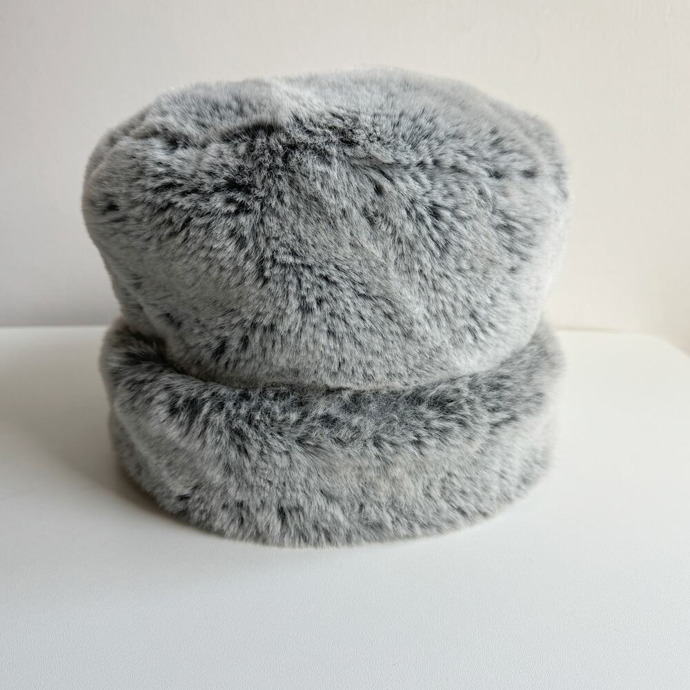 Vintage Peter Bettley Grey Faux Fur Russian Cossack Hat - Picture 2 of 6